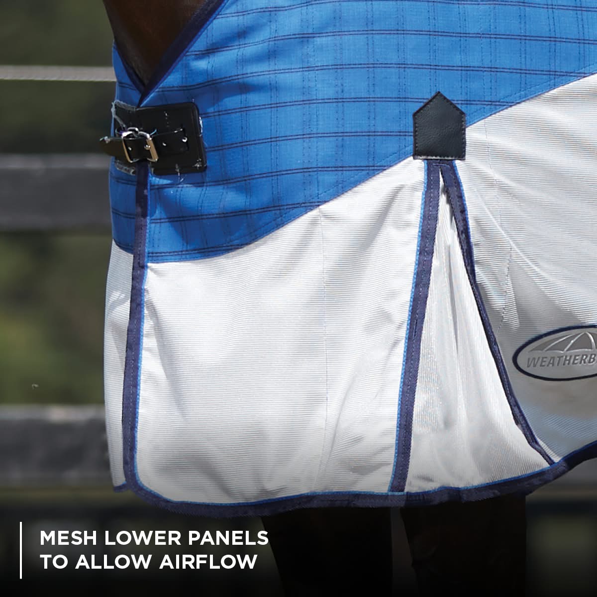 Weatherbeeta Comfitec Duo Sheild Lite Detach A Neck Blue/Silver 5’6