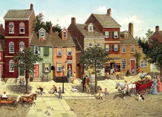 Cobble Hill  The Curve in the Square  1000 pcs Compact