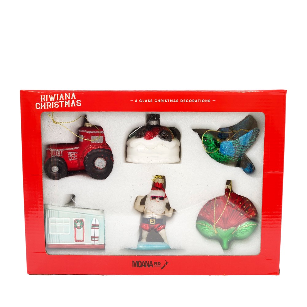 Glass Christmas Decoration Set