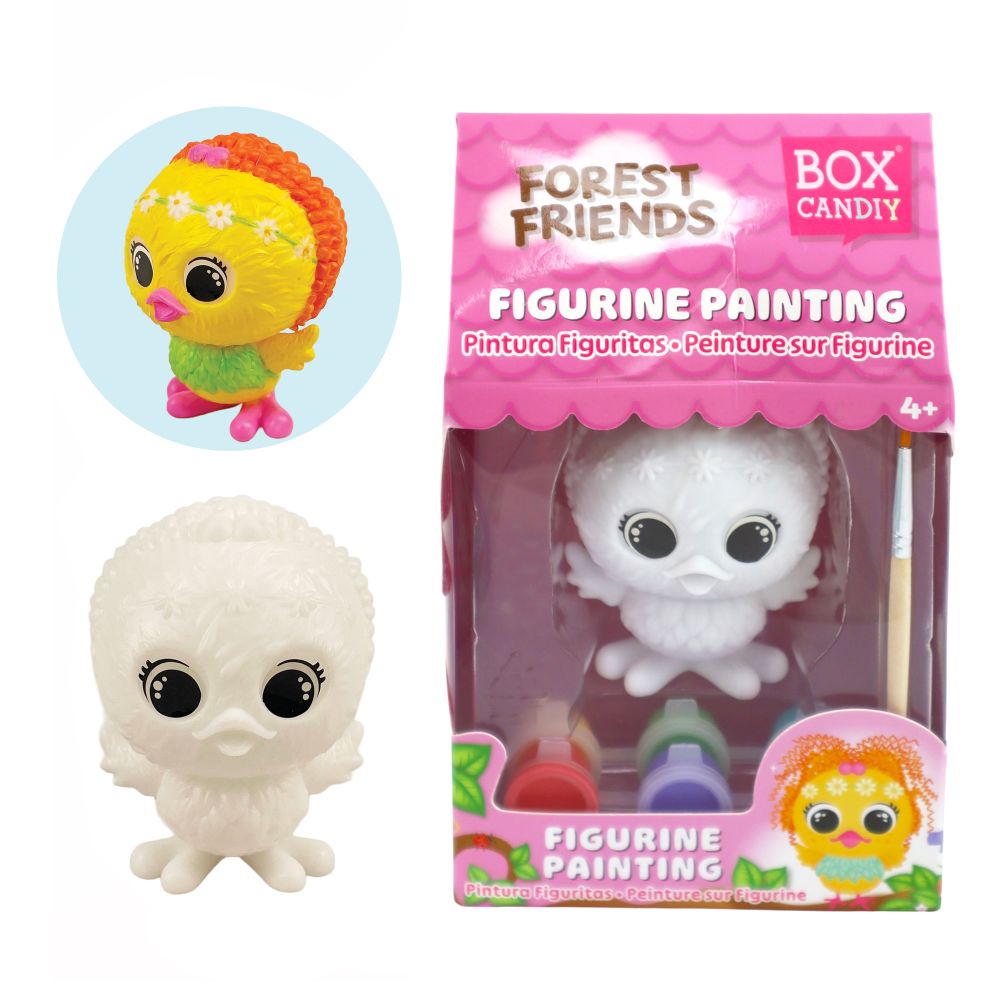Box Candiy Forest Friends Figurine Painting Set