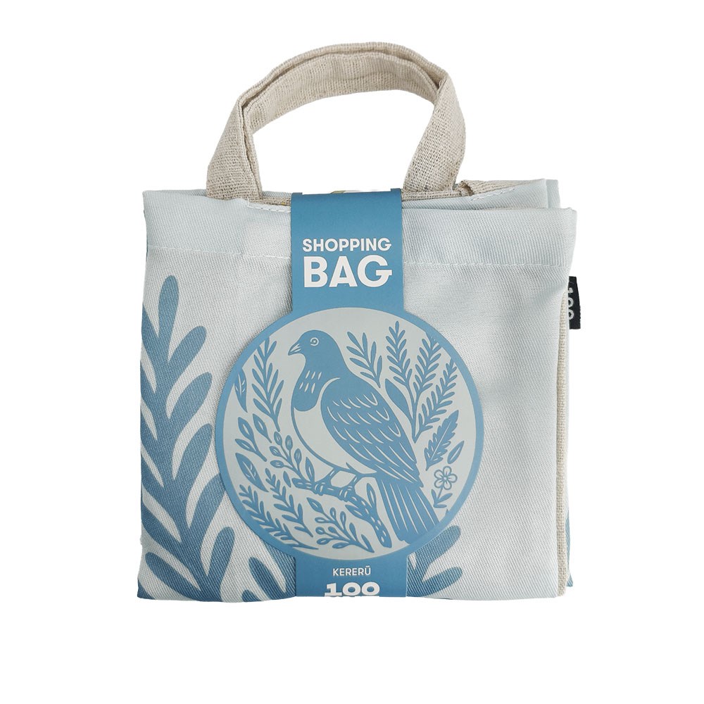 Woodcut Kereru Shopping Bag