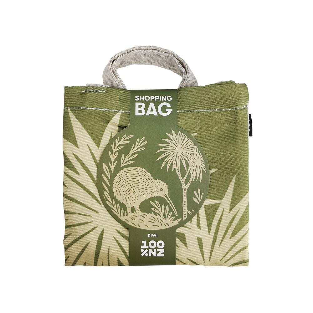 Woodcut Kiwi Shopping Bag