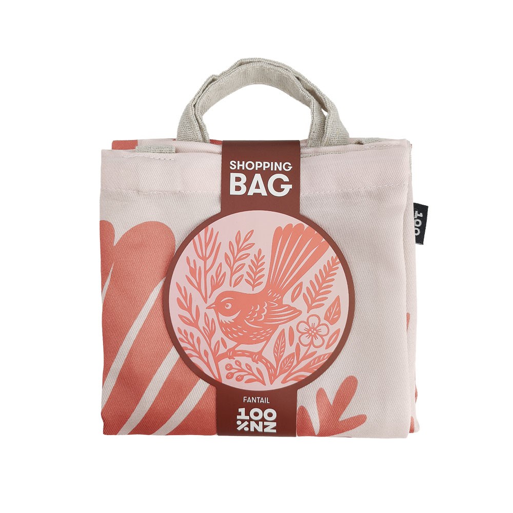 Woodcut Fantail Shopping Bag