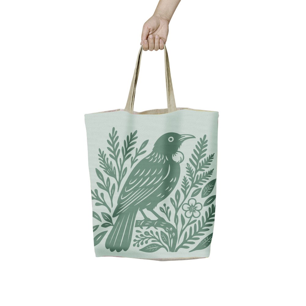 Woodcut Tui Shopping Bag