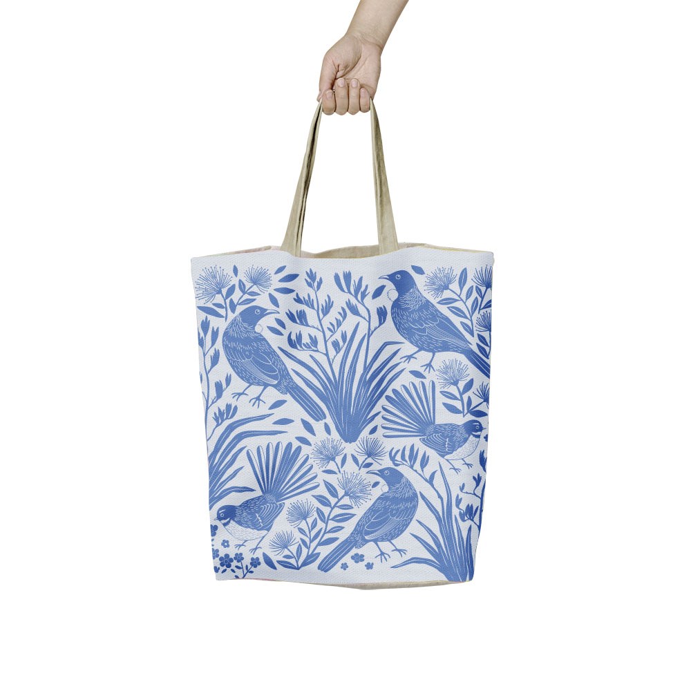 Birdsong Blues Shopping Bag