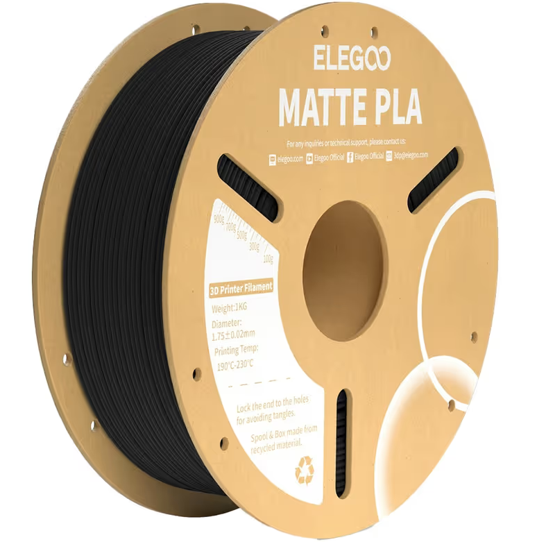 FILAMENT PLA MATTE BLK 1.75MM RL