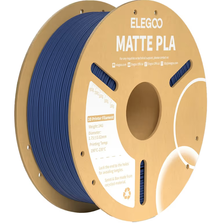 FILAMENT PLA MATTE N/BLU 1.75MM RL
