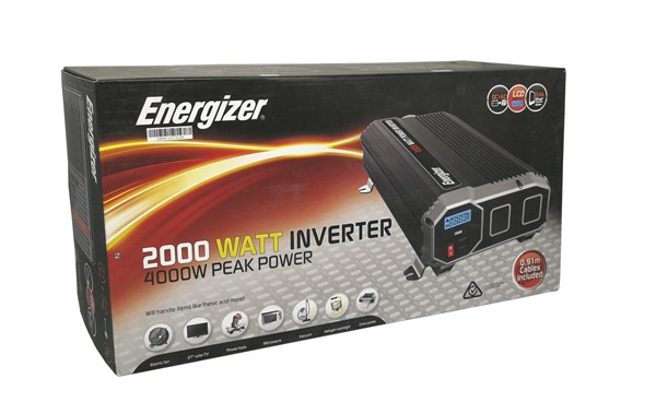 ENERGIZER 2000W 12VDC to 230VAC Modified Sine - Tech Central Store