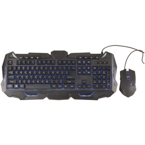 KEYBOARD AND MOUSE USB GAMING BLK