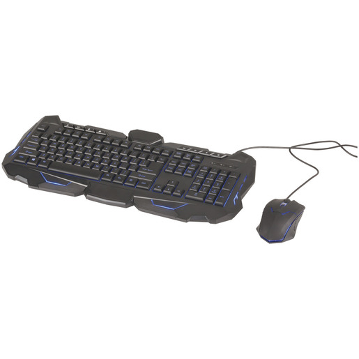 KEYBOARD AND MOUSE USB GAMING BLK