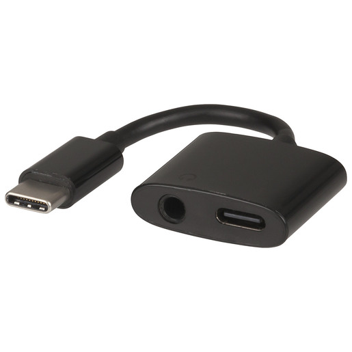 ADPT USB-C PLG-SKT + 3.5MM SKT 40MM