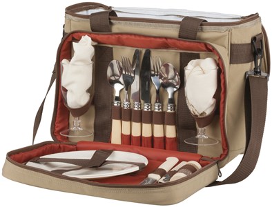 BAG PICNIC DELUXE 2P WITH UTENSILS ROVIN