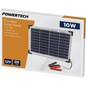 SOLAR PNL 12V 10W MONO W/LEAD