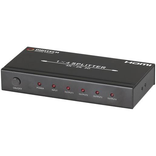 SPLITTER HDMI 4WAY UHD4K PSU