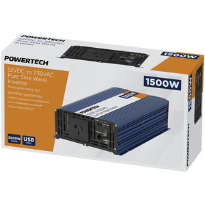 INVERTER SINEWAVE 1500W 12VDC/230VAC