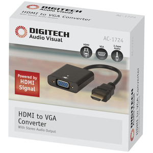 CNVTR AV HDMI - VGA + STEREO AUD