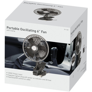 FAN OSCILLATING 6 INCH W/CLAMP CIG