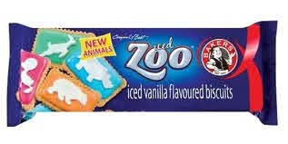 Bakers Iced Zoo Biscuits 150g