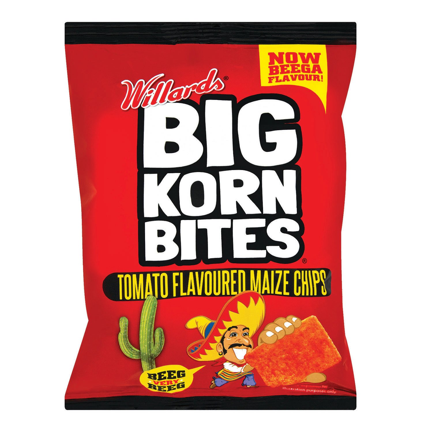 Big Korn Bites Tomato 120g