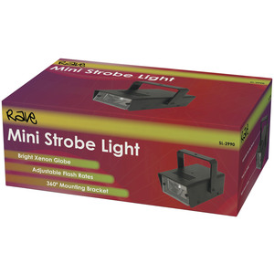 LIGHT STROBE BLK 240V 20W ADJ W/LEAD