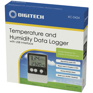 THER/HYGRO LOGGER DATA USB W/LCD DISP