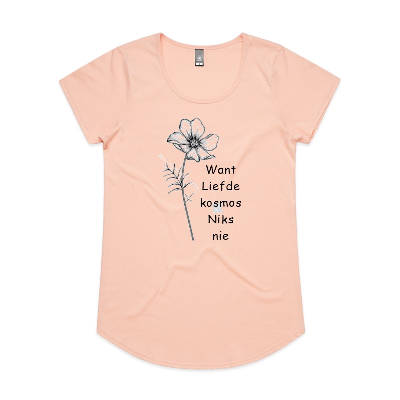 T-Shirts - Want liefde kosmos niks nie