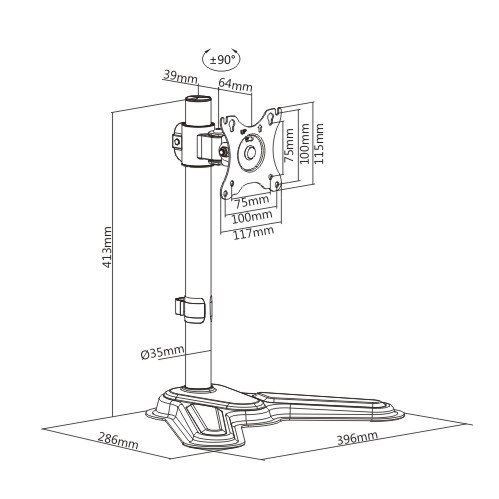 ARTICULATING MONITOR DESK STAND