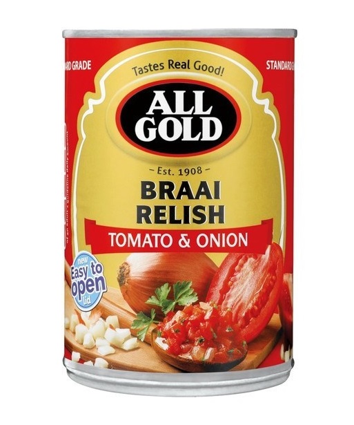 All Gold Braai Relish 410g - Tomato & Onion