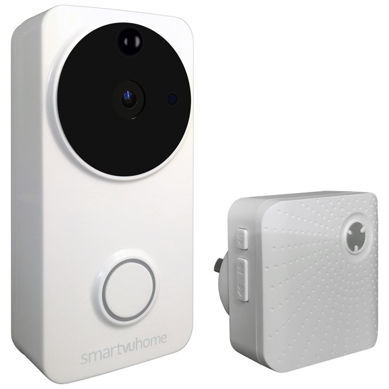 SmartVU Home Wire-Free Smart Wi-Fi Video Doorbell with Chime, 1080p