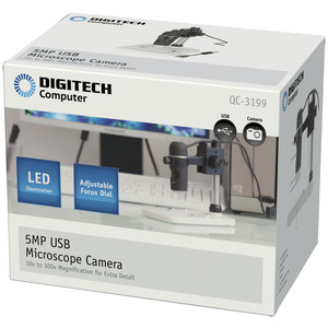 CAM DIG MICROSCOPE USB 300X W/STAND 5MP