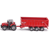 SIKU 1844 1:87 Massey Ferguson 8480 with Trailer