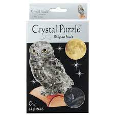 Crystal Puzzle 3D Owl Black