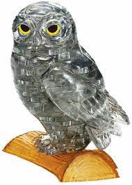 Crystal Puzzle 3D Owl Black