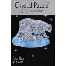 Crystal Puzzle 3D Polar Bear Clear