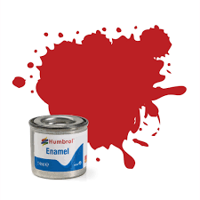 Humbrol Enamel Paint Scarlet Matt  #60
