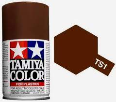 Tamiya Spray Paint TS-1 Red Brown