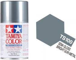 Tamiya Spray Paint TS-100 semi gloss bright gun metal