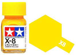 Tamiya Enamel Paint X-8 Lemon Yellow  10 ml