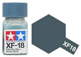 Tamiya Enamel Paint XF-18 Medium Blue 10ml