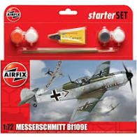 Airfix 1:72 Messerschmitt Bf109E-3 Starter Set