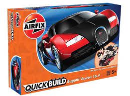 Airfix Quick Build Bugatti Veyron Black & Red