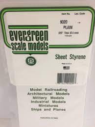 Evergreen polystyrene sheet plain NO 9020