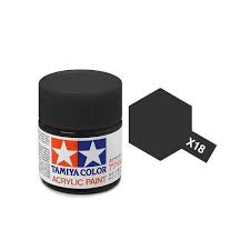 Tamiya Acrylic 10ml X-18 Semi Gloss Black