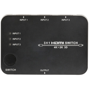 SWITCHER HDMI 3IN/1OUT REM CNTL 1.4V