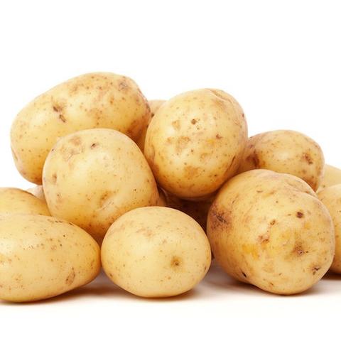 washed potatoes