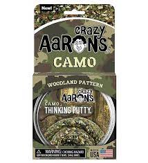 Crazy Aarons Thinking Putty , Woodland Camo 10 cm
