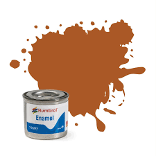 Humbrol Enamel 14ml  Tan Gloss #9