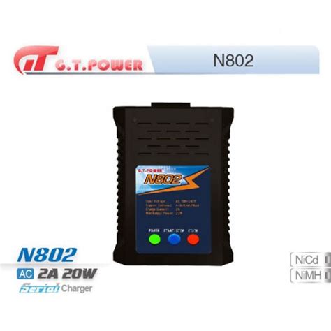 Charger N802 AC 240V/2A, 20W, 4-8S Nimh, G.T Power