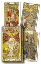 Golden Art Nouveau Tarot cards