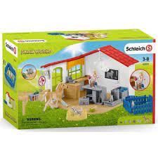 Schleich  SC42502 Veterinarian Practise with Pets